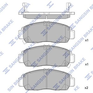 Фото кт. Гальмiвнi колодки HI-Q/Sangsin SP2114