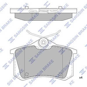 Фото Колодки гальмівні дискові задні, комплект HI-Q/Sangsin SP1391