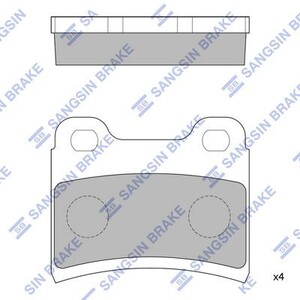 Фото Колодки гальмівні дискові HI-Q/Sangsin SP1064