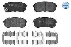Фото Комплект гальмівних накладок, дискове гальмо Meyle 025 242 7614/W