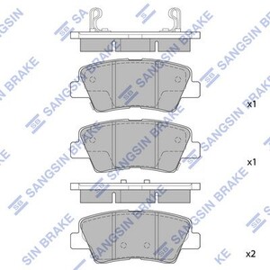 Фото Колодки дискового тормоза HI-Q/Sangsin SP1239