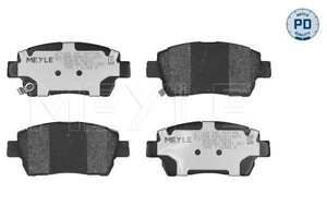 Фото Комплект гальмівних накладок, дискове гальмо Meyle 025 235 1017/PD
