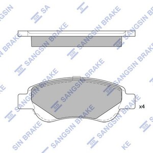 Фото Колодки дискові передні HI-Q/Sangsin SP1750