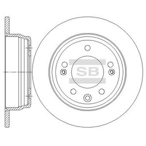 Фото Диск гальмівний задній HI-Q/Sangsin SD1081