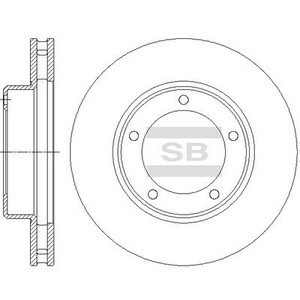 Фото Гальмівний диск HI-Q/Sangsin SD4037
