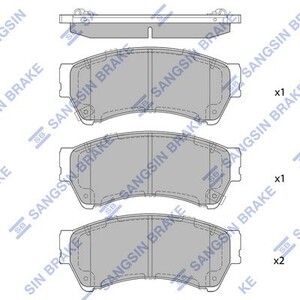 Фото Колодки дискові передні HI-Q/Sangsin SP1475