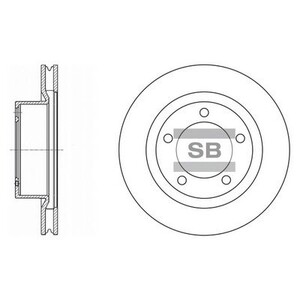 Фото Гальмівний диск HI-Q/Sangsin SD4017
