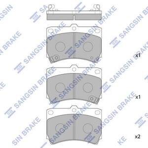 Фото Колодки дискові передні HI-Q/Sangsin SP1067