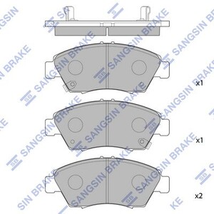 Фото Колодки дискові передні HI-Q/Sangsin SP1221