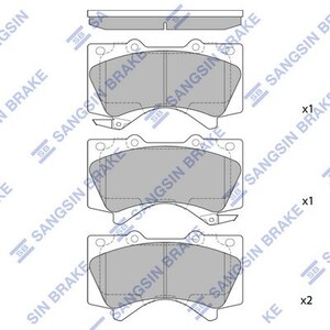 Фото Гальмівні колодки HI-Q/Sangsin SP1381