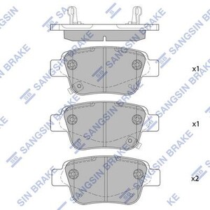 Фото Гальмівні колодки HI-Q/Sangsin SP2184