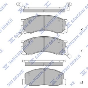 Фото Гальмівні колодки HI-Q/Sangsin SP2035