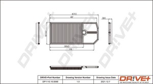 Фото Повітряний фільтр DRIVE PARTS  DP1110100068