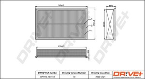 Фото Повітряний фільтр DRIVE PARTS  DP1110100113