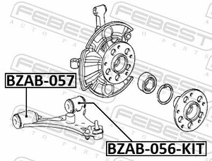 Фото Сайлентблок підвіски Febest BZAB056KIT