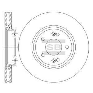 Фото Диск гальмівний передній HI-Q/Sangsin SD1086