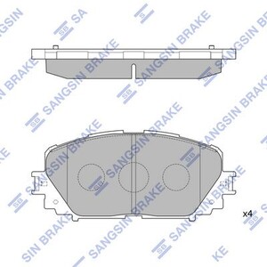 Фото Комплект гальмівних колодок  - дискові HI-Q/Sangsin SP1588