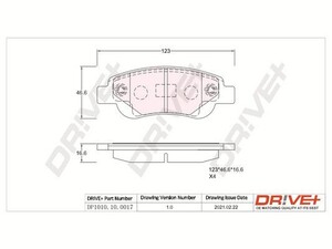 Фото Автозапчастина DRIVE PARTS  DP1010.10.0017