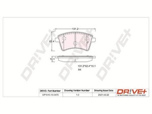 Фото Автозапчастина DRIVE PARTS  DP1010.10.0470