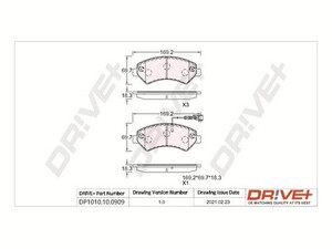 Фото Автозапчастина DRIVE PARTS  DP1010.10.0909