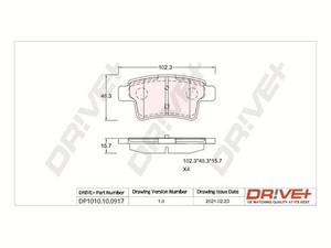 Фото Автозапчастина DRIVE PARTS  DP1010.10.0917