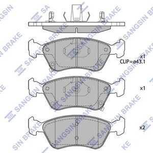 Фото Гальмівні колодки HI-Q/Sangsin SP1597