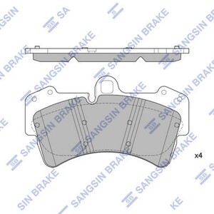Фото Комплект гальмівних накладок, дискове гальмо HI-Q/Sangsin SP2197