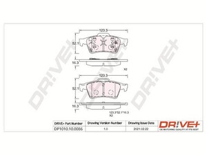 Фото Автозапчастина DRIVE PARTS  DP1010.10.0086