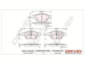 Фото Автозапчастина DRIVE PARTS  DP1010.10.0863