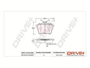 Фото Автозапчастина DRIVE PARTS  DP1010.10.0887