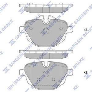 Фото Комплект гальмівних накладок, дискове гальмо HI-Q/Sangsin SP2275