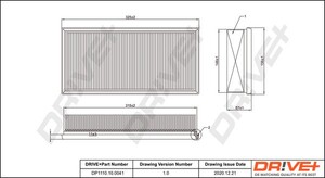 Фото Повітряний фільтр DRIVE PARTS  DP1110100041