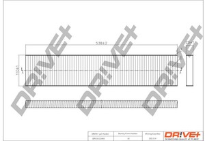 Фото Фільтр, повітря у салоні DRIVE PARTS  DP1110120005