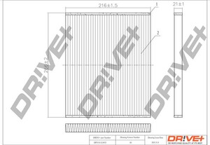 Фото Фільтр, повітря у салоні DRIVE PARTS  DP1110120055