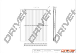 Фото Фільтр, повітря у салоні DRIVE PARTS  DP1110120057