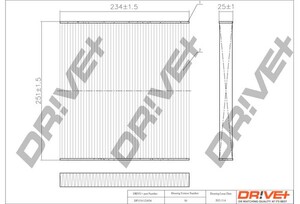 Фото Фільтр, повітря у салоні DRIVE PARTS  DP1110120054