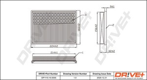 Фото Повітряний фільтр DRIVE PARTS  DP1110100056