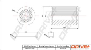 Фото Оливний фільтр DRIVE PARTS  DP1110110029