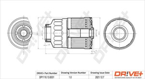 Фото Фільтр палива DRIVE PARTS  DP1110130031