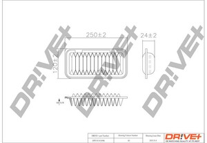 Фото Повітряний фільтр DRIVE PARTS  DP1110100086