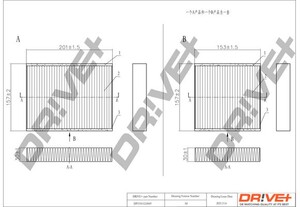 Фото Фільтр, повітря у салоні DRIVE PARTS  DP1110120069