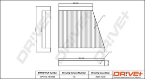 Фото Фільтр, повітря у салоні DRIVE PARTS  DP1110120048