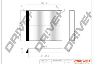 Фото Фільтр, повітря у салоні DRIVE PARTS  DP1110120024