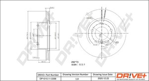 Фото Гальмівний диск DRIVE PARTS  DP1010110398