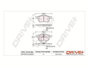 Фото Автозапчастина DRIVE PARTS  DP1010100825