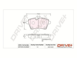 Фото Автозапчастина DRIVE PARTS  DP1010100900