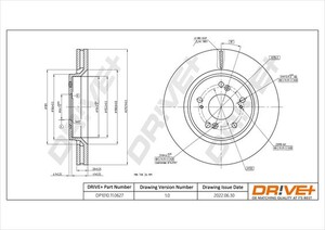 Фото Гальмівний диск DRIVE PARTS  DP1010110627