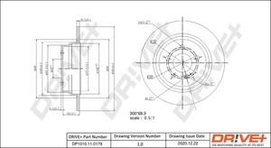 Фото Гальмівний диск DRIVE PARTS  DP1010110179