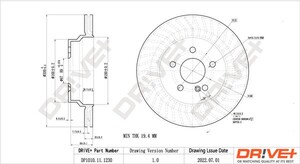 Фото Гальмівний диск DRIVE PARTS  DP1010111230