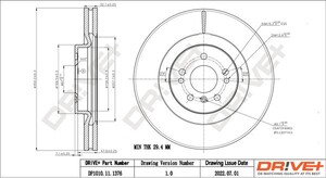 Фото Гальмівний диск DRIVE PARTS  DP1010111376